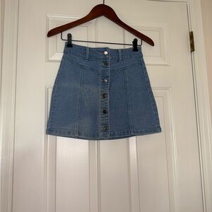 RSQ Blue Denim A-Line Skirt